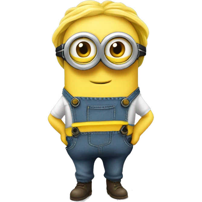 minion emoji yellow skin goggles overalls emoji