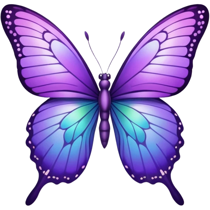 purple butterfly  emoji