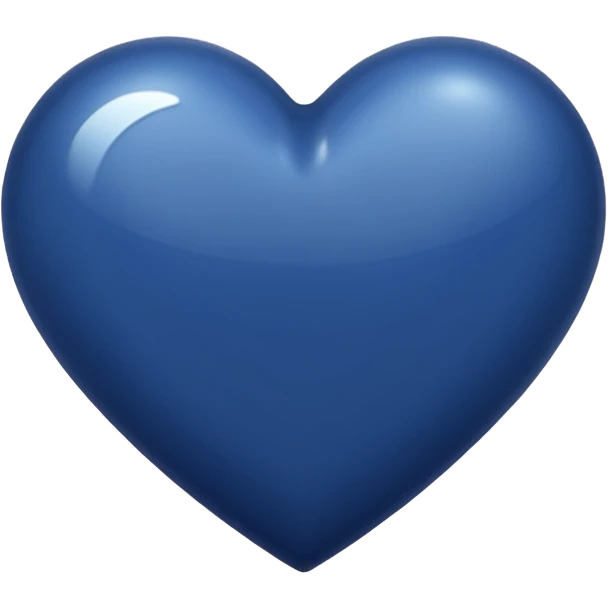 NAVY BLUE heart emoji emoji