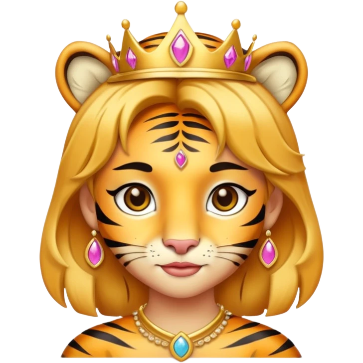 tiger human princess emoji