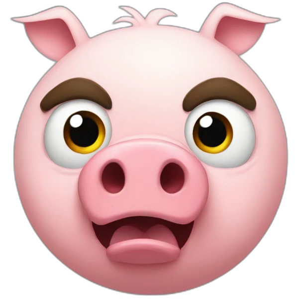 angry bird pig emoji