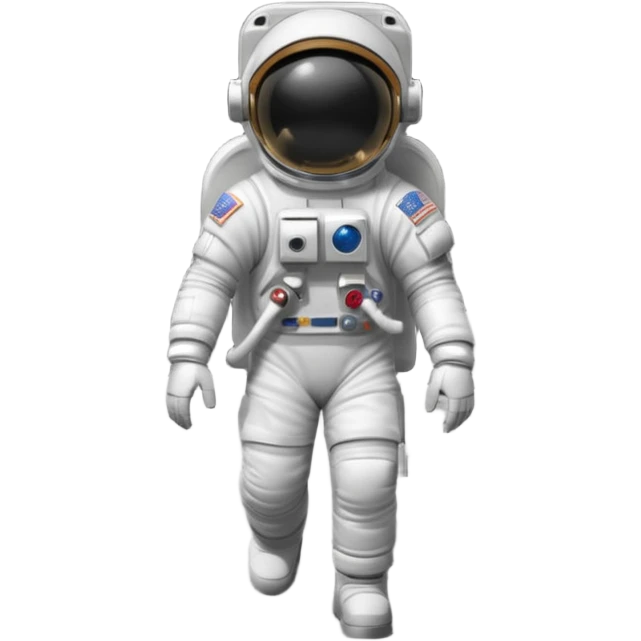 Astronaut walk on moon emoji