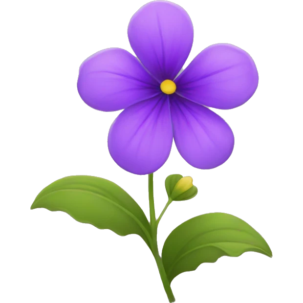 violet flower emoji