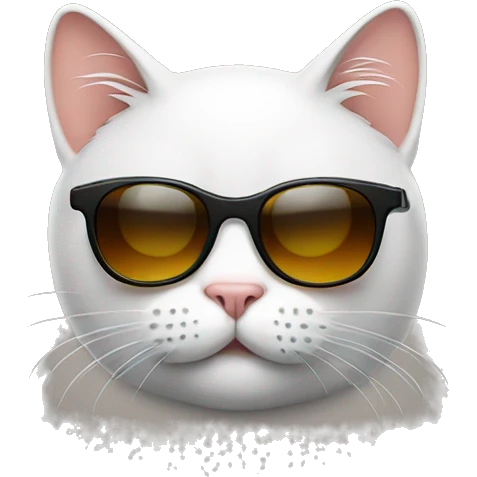 Cat with sunglasses emoji