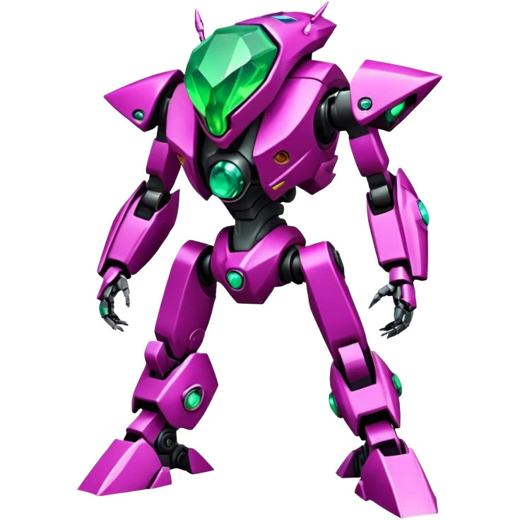 Edgy badass toxic poisonous liquidy shaky cool awesome epic sapphire emerald citron topaz magenta radioactive faulty rue ruby Tropical Futuristic Modern Mecha-Fakémon-hybrid-creature (full body)  emoji