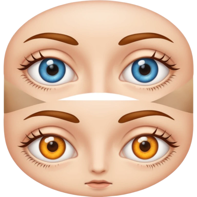 eyes facing different directions  emoji