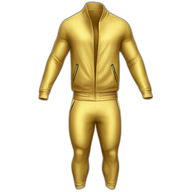 gold gym suit emoji