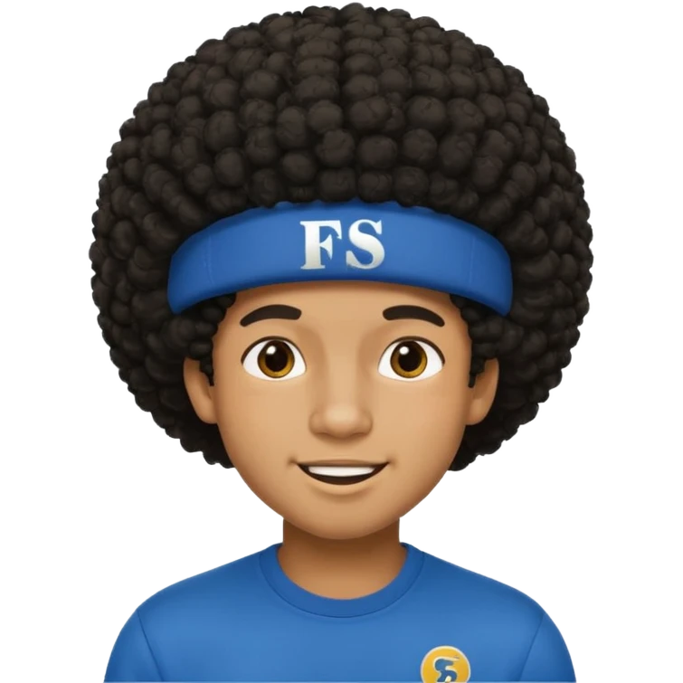 young black male with afro hair, winking, wearing a cap with 'FS' logo emoji