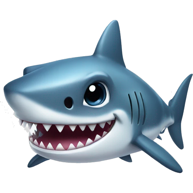 Cute shark emoji