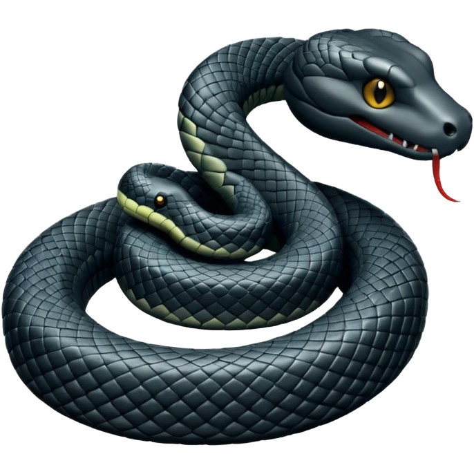 Snake black shadow emoji