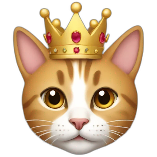 cat crown emoji