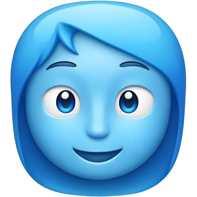 Blue emoji
