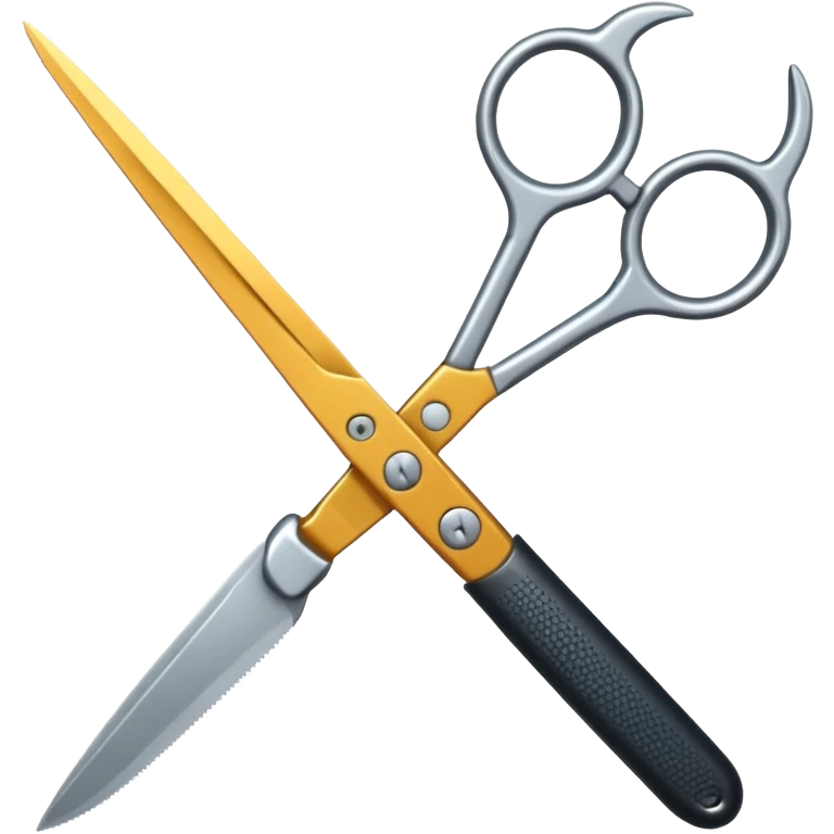 Scissors cutting id emoji