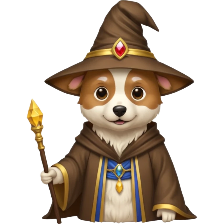 Dog wizard emoji