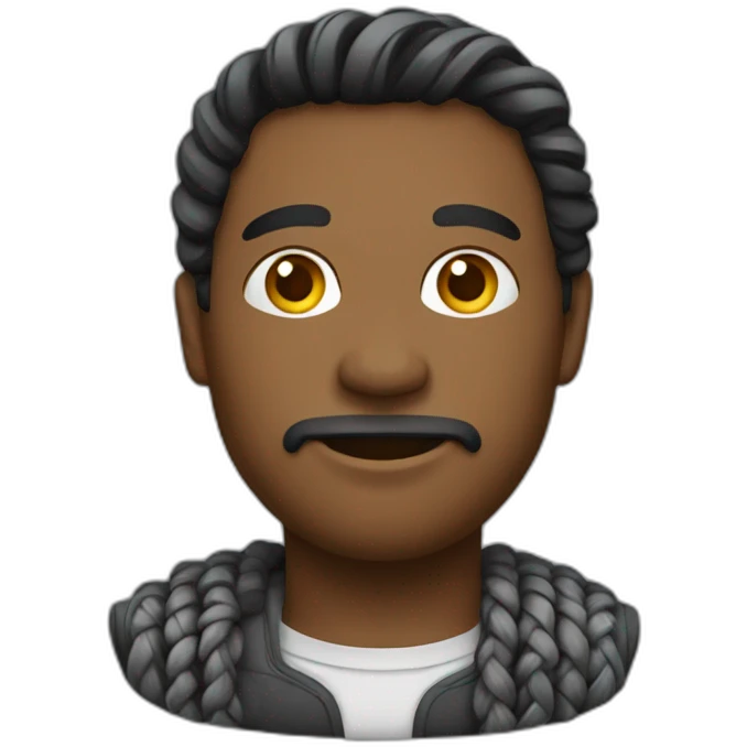 Métisse homme tressé emoji