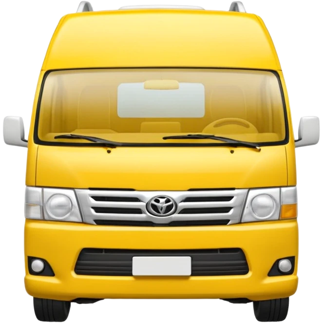 3D emoji of a Peruvian urban toyota hiace emoji