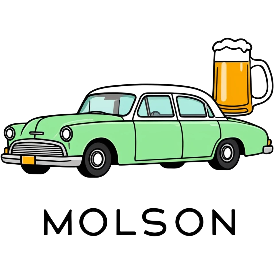 moloson canadian beer car emoji