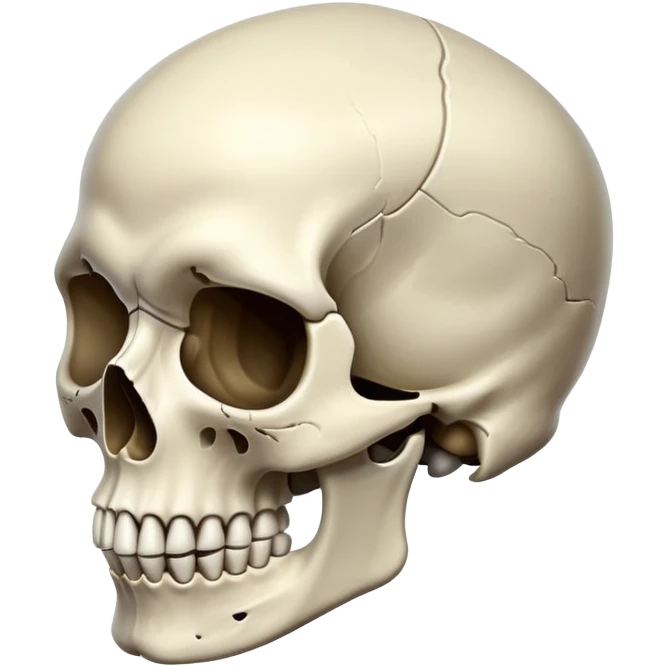 Skull with an abnormally large jawline emoji