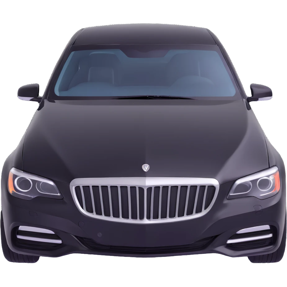 black luxury sedan with a clear plastic protective film hovering over the hood, showing the film is about to be installed, elegant and sophisticated emoji