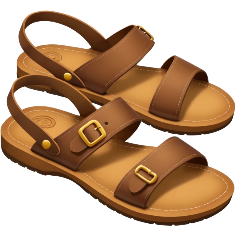 sole of a sandal, emoji style emoji