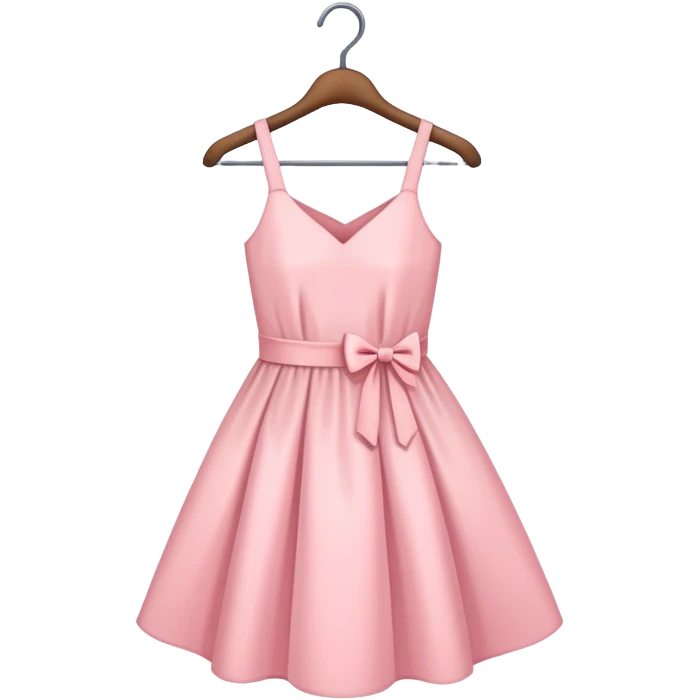 pastel pink spring dress on hanger emoji