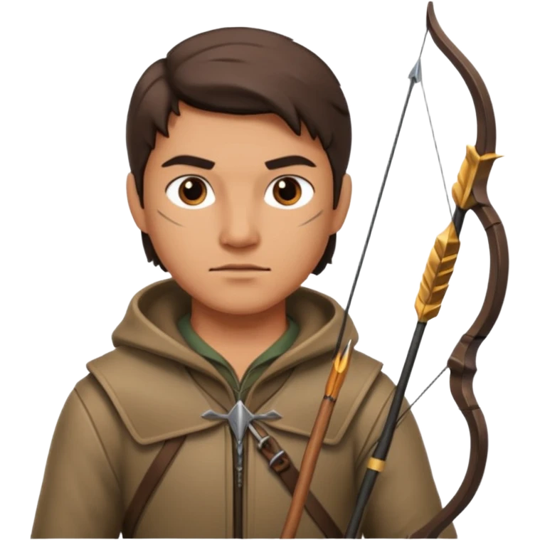 The classic hunter image with bow and arrow emoji