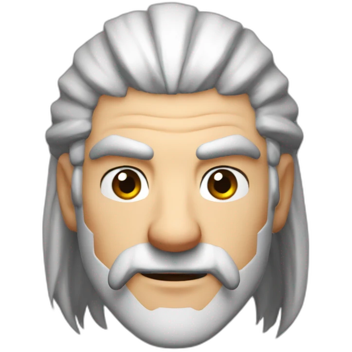 Geralt of Rivia in a mario hat emoji