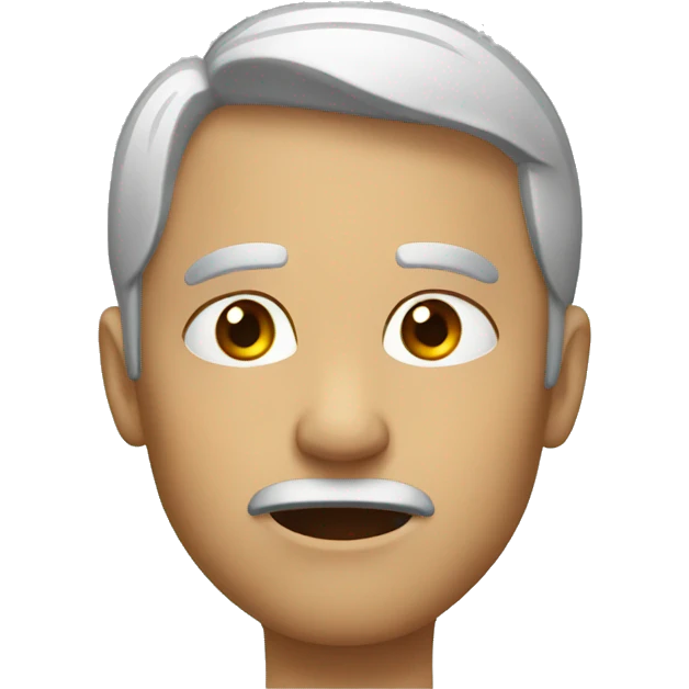 Judgmental facial expression emoji
