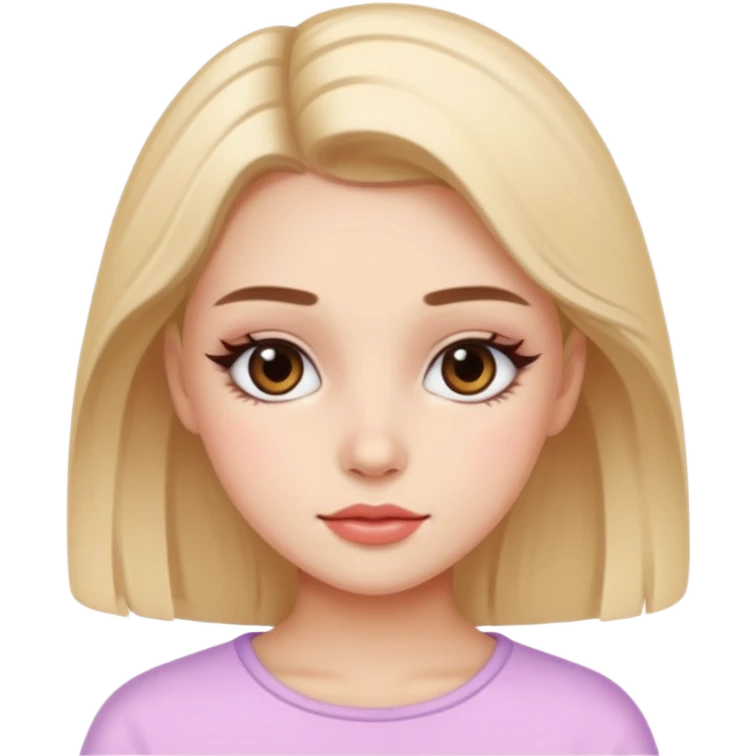 A Soft girl with skincare and makeup  emoji