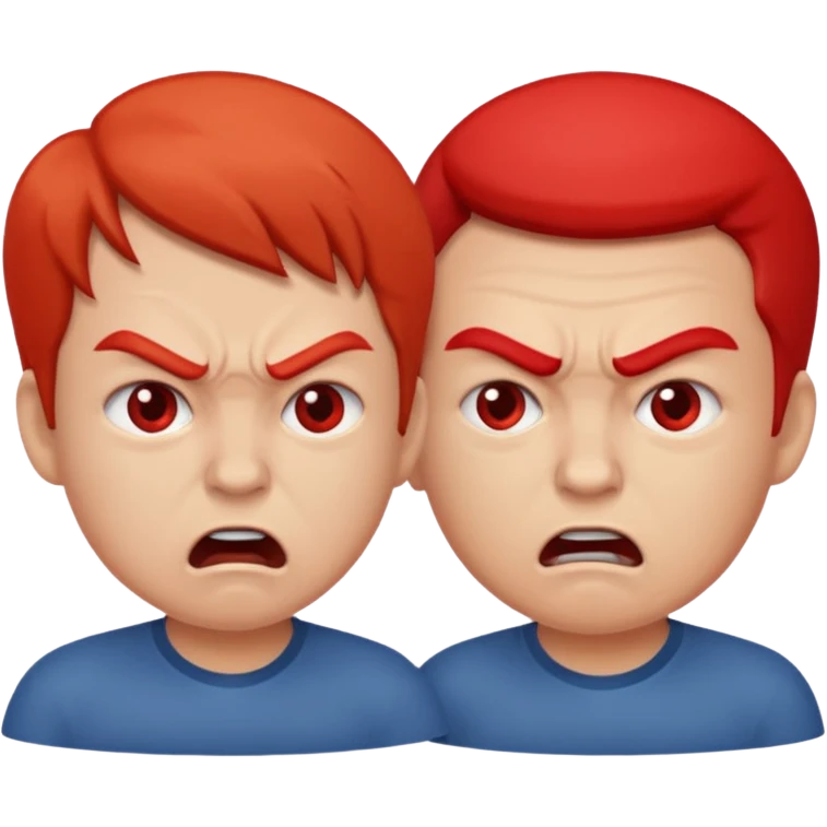 when two people argue emoji