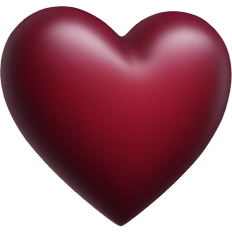 Burgundi heart emoji