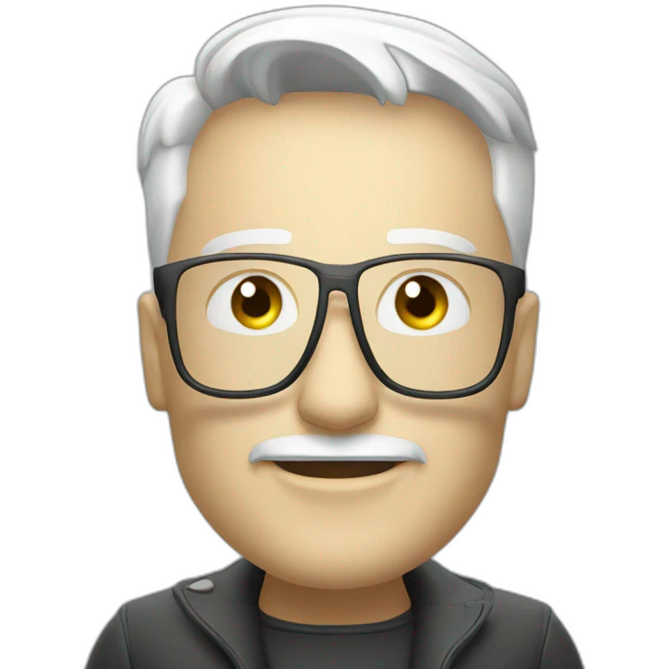 tesla with meme glass emoji