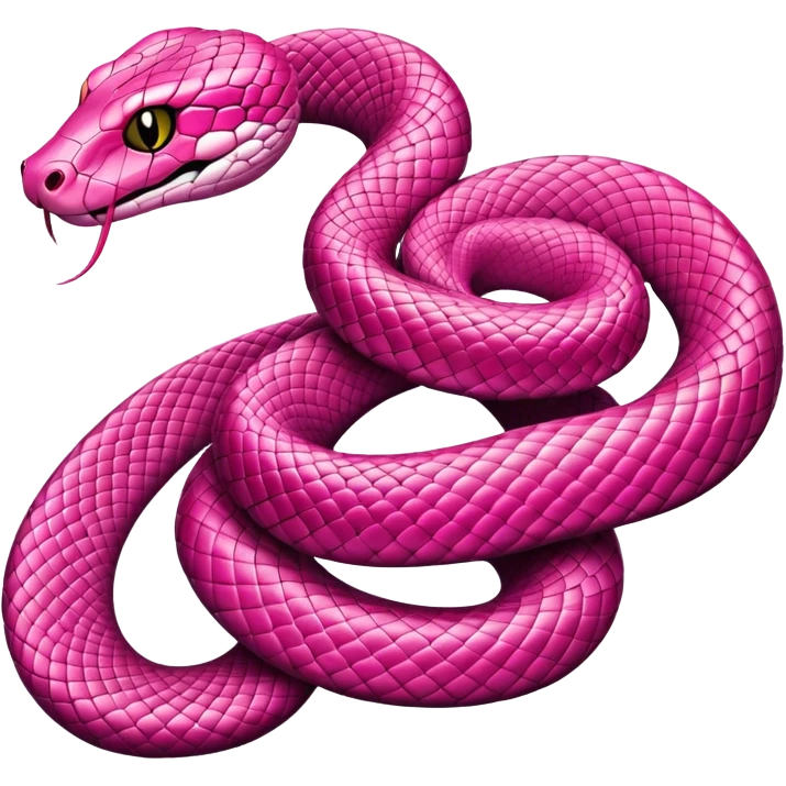 pink snake emoji