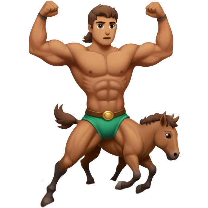 Centaur throws dirt emoji