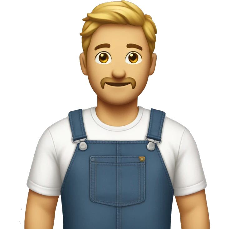 men's overalls, clothing item only, no person emoji