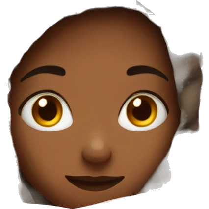 Girl in bed with blanket emoji