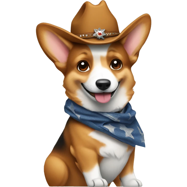 cowboy corgi emoji