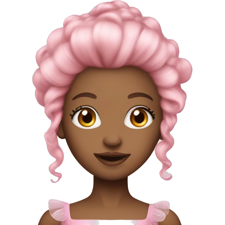 Sugarplum Fairy Nutcracker pink hair emoji