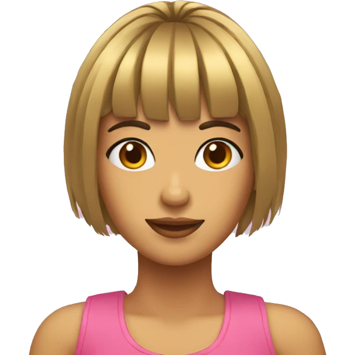 Chica con flequillo  emoji