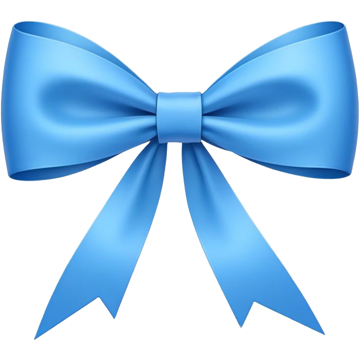 Super ultra-thin and stretched ribbon bow, as narrow as possible, single loop, no extra loops, no fluffy or rounded shapes, only one long and sleek ribbon, delicate, minimalist, NO DOUBLE LOOPS, NO THICKNESS, ONLY A SINGLE SLIM LINE blue emoji