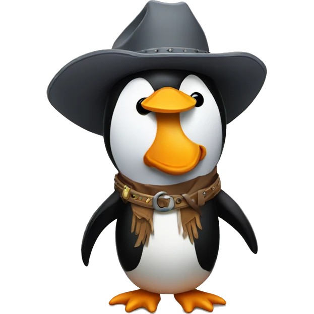 cowboy penguin emoji