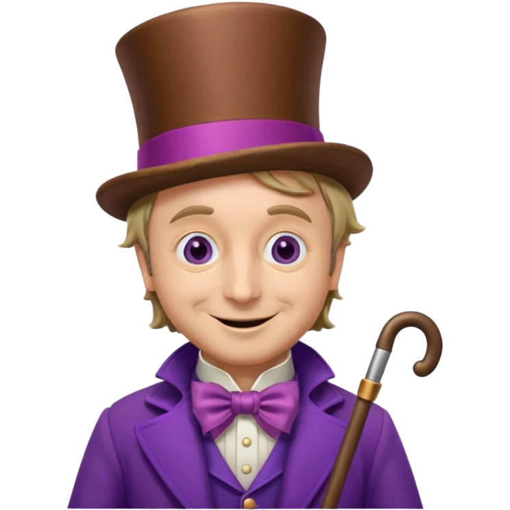 A Willy Wonka emoji emoji
