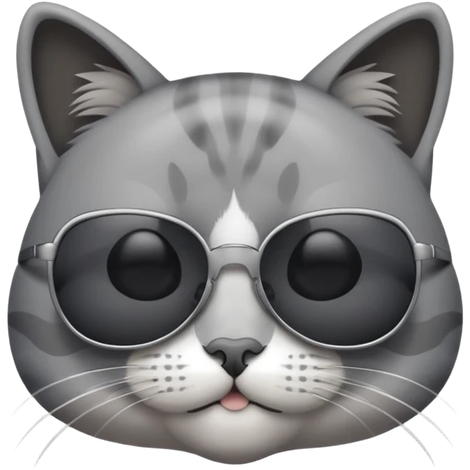 Cat with sunglasses emoji