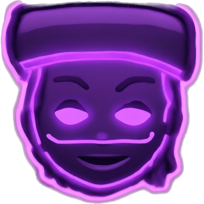 “Violet bay RP” gaming logo for gta roleplay, neon lighting  emoji