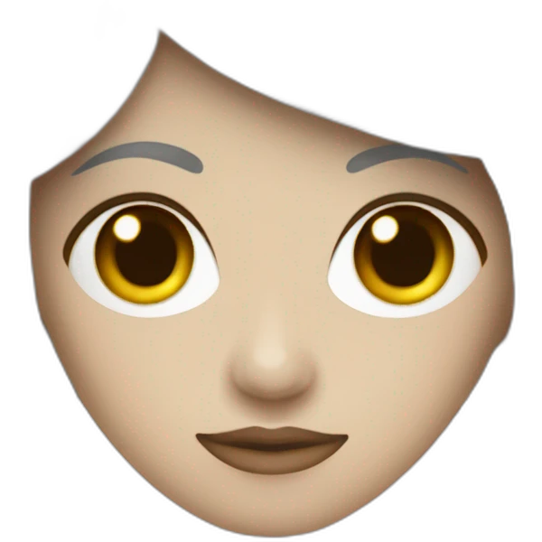 Mujer de pelo blanco con máscara de Oni japones emoji