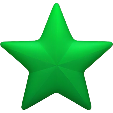 A green star flag emoji