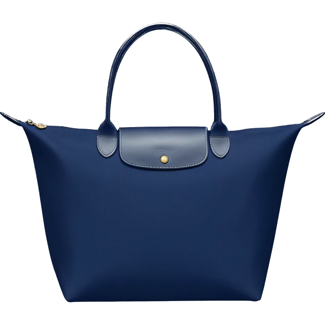 Navy blue longchamp tote bag emoji