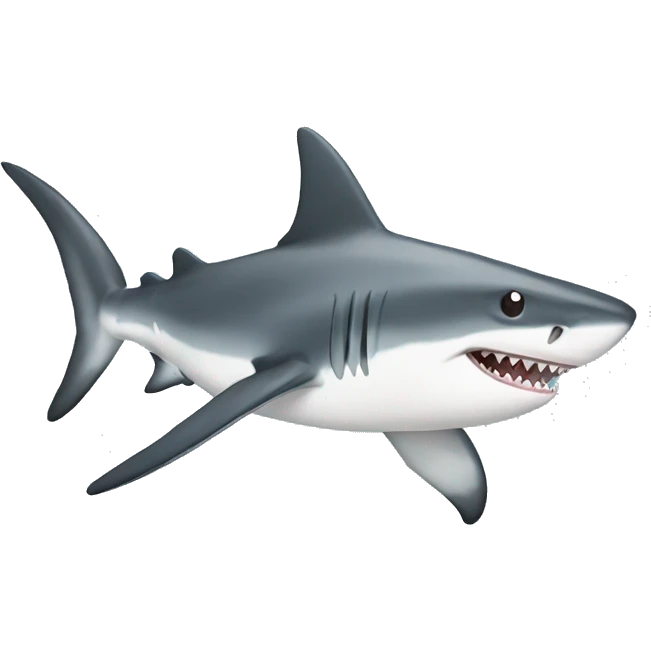 shark with top ha emoji