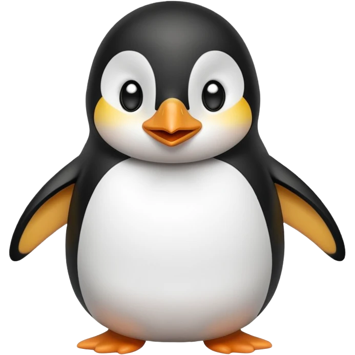 laughing penguin with tears while laughing  emoji
