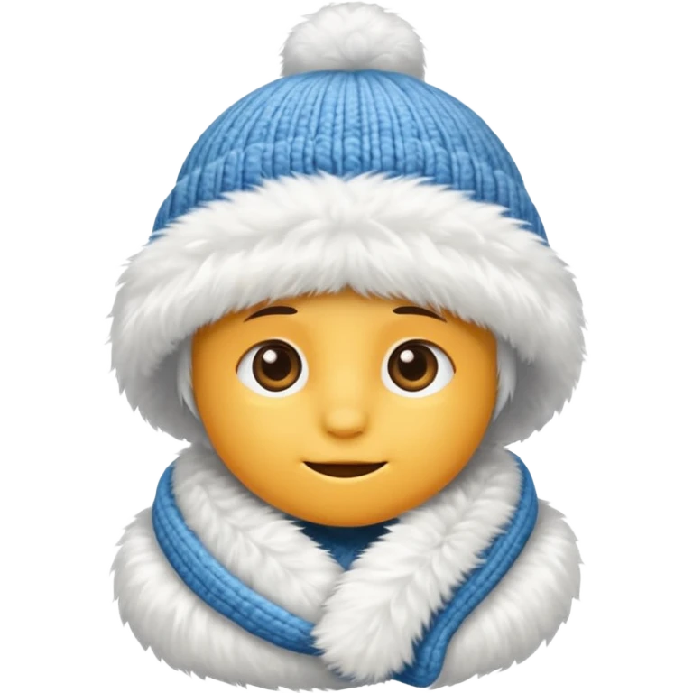 big fluffy fur winter hat cloth, only hat emoji